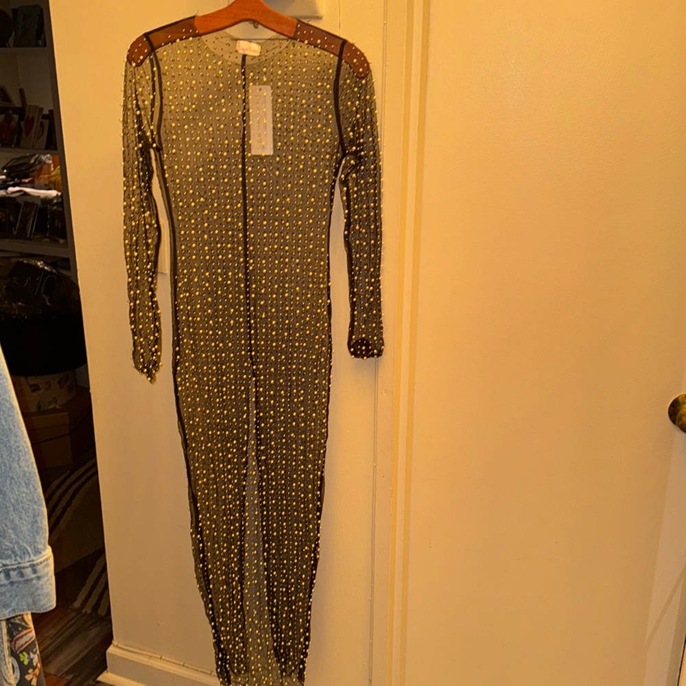 Mesh Pearl dress/coverup
